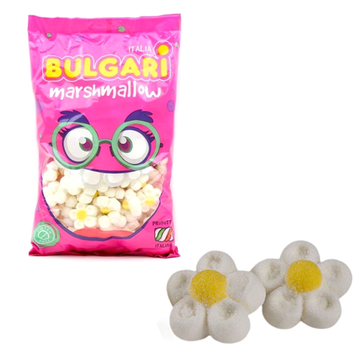 Marshmallow colorati e in diverse forme. Gluten free. 
