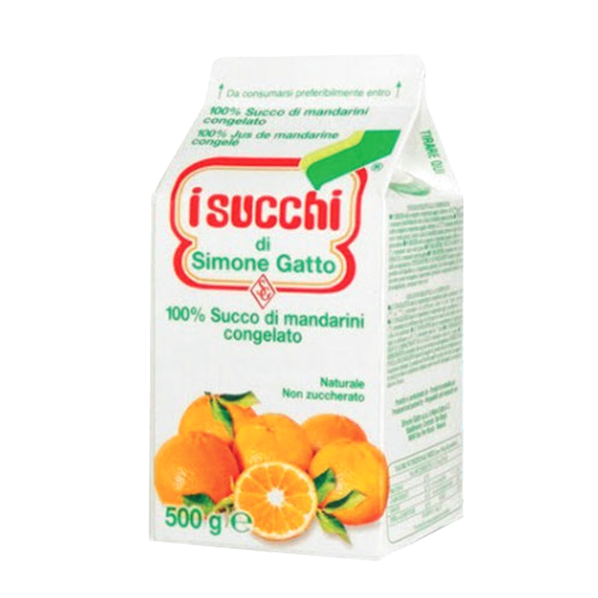 Succo surgelato di mandarino in brick da 500gr. 