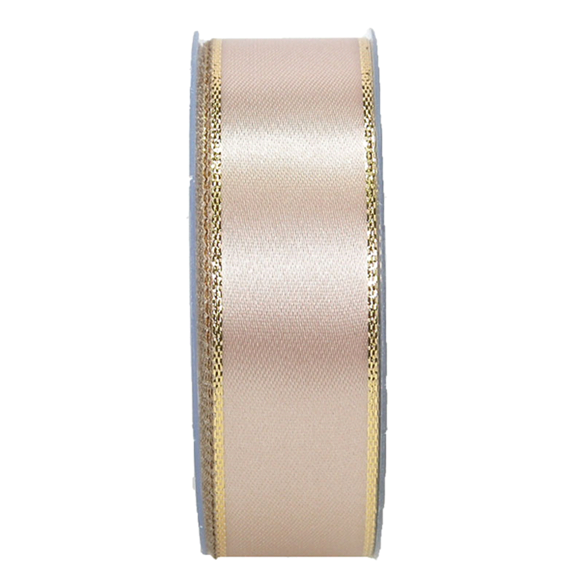 DOUBLE FACE SATIN CARAMELLO/ORO mm25x25mt 