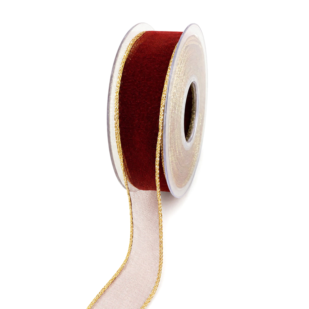 CHIFFON BORDEAUX BORDO ORO mm25x20mt 