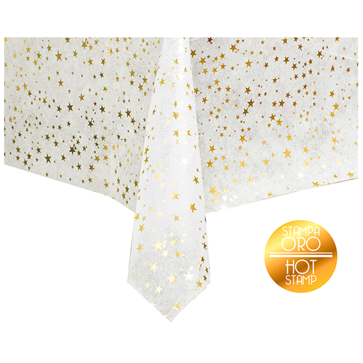 TESSUTO DECO TAVOLA BIA/OROcm140x240 