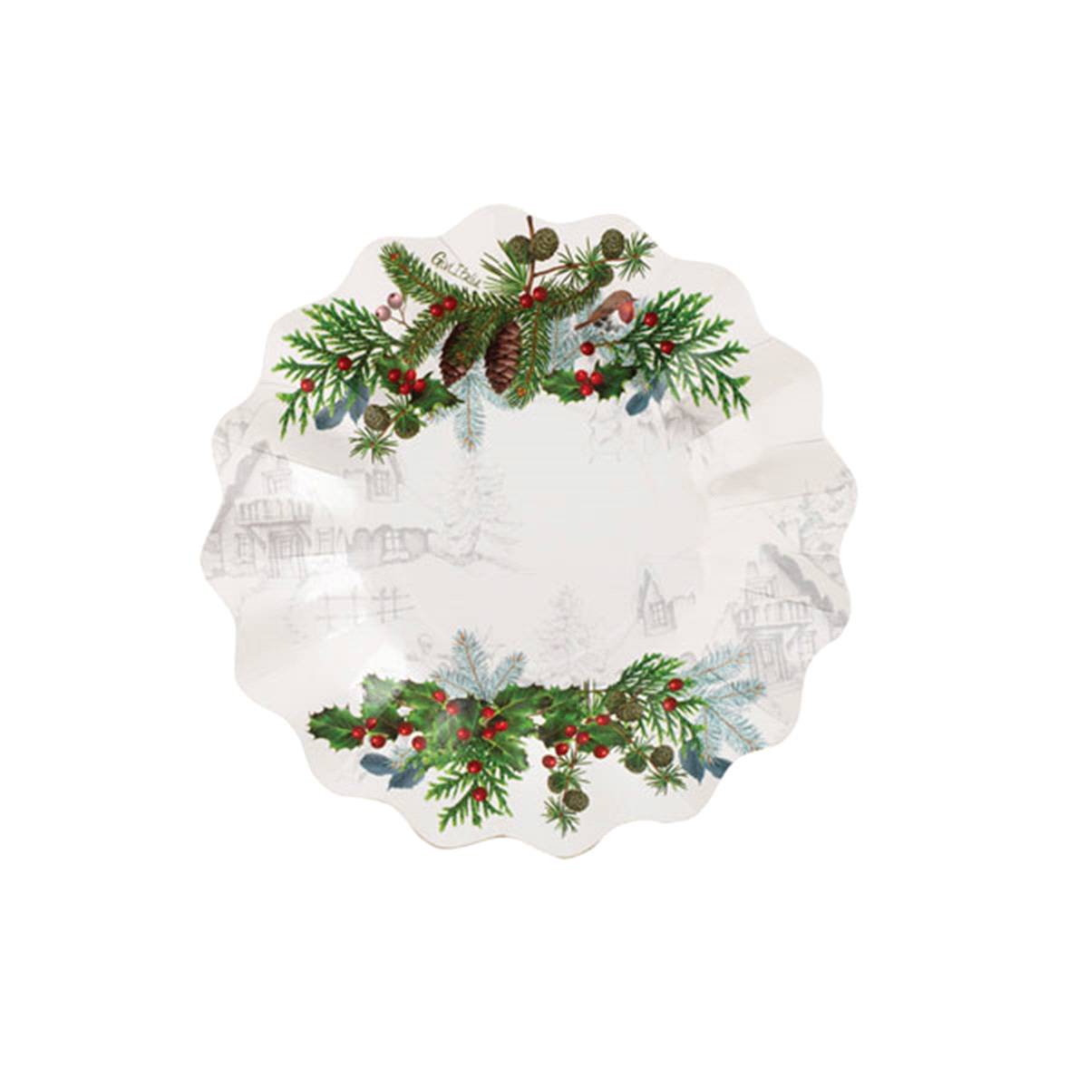 PIATTI NS WINTER HOLIDAYS DIAMETRO 21 x8pz 