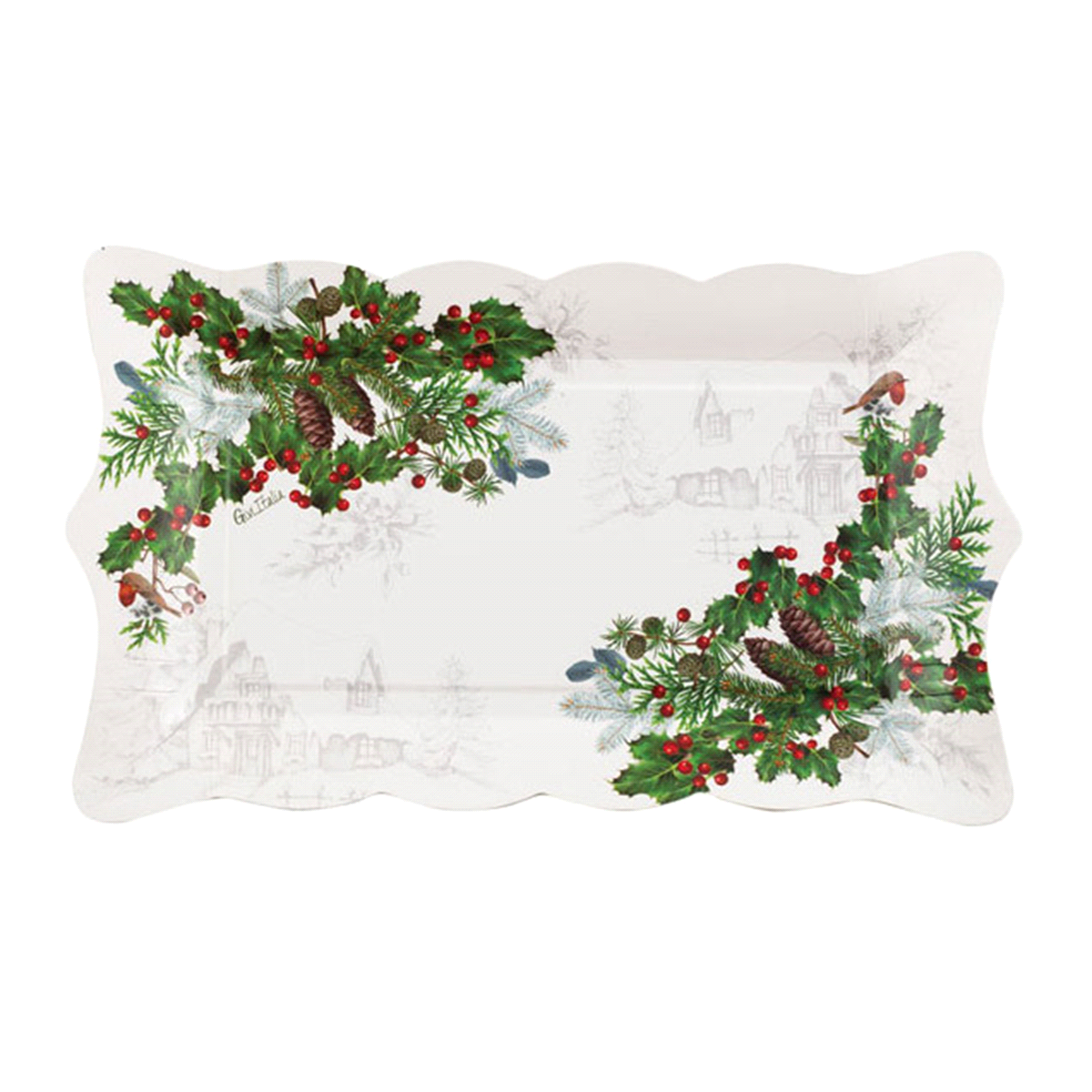 VASSOI WINTER HOLIDAYS 30x18 x4pz 