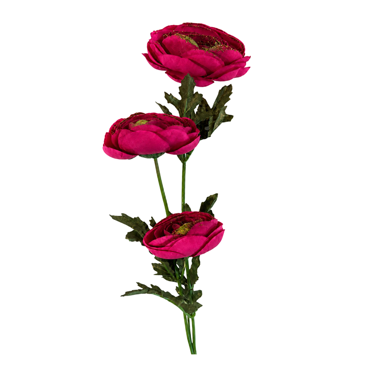 RANUNCOLO FUCSIA C/GLITTER 