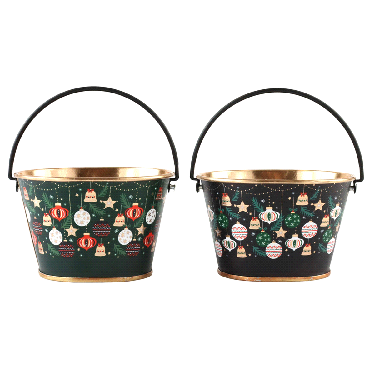 SET 2 SECCHIELLI CHRISTMAS HERITAGE 9x7x6 