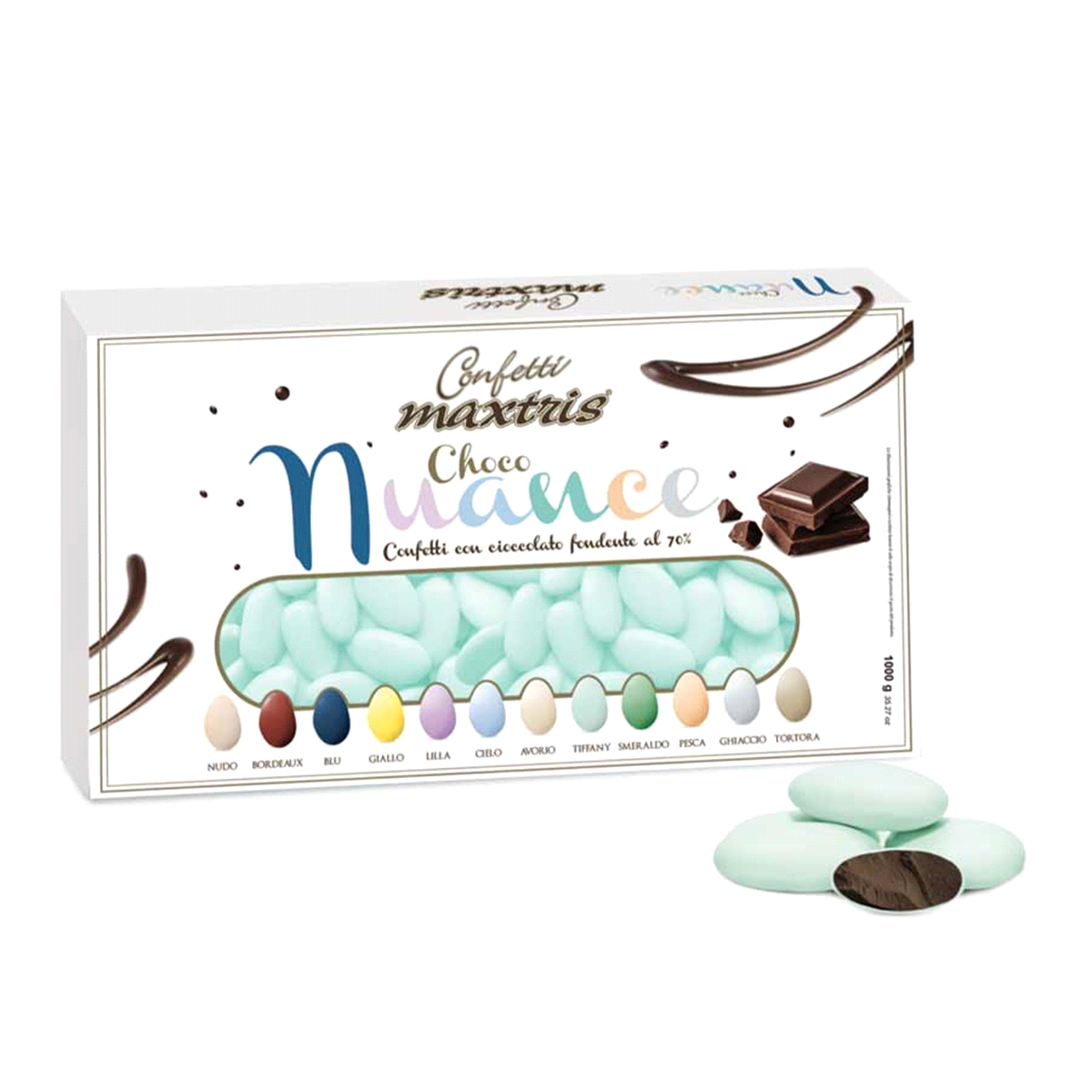 Un’anima di cioccolato fondente ricoperta da un sottile strato di zucchero.Gluten free.
 