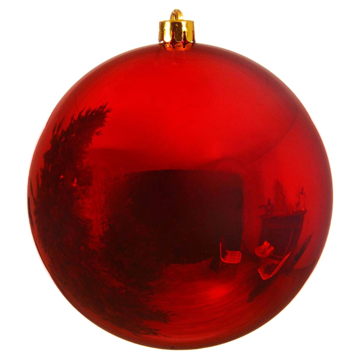 PALLA PIANOFORTE ROSSO NATALE VETRO@14 
