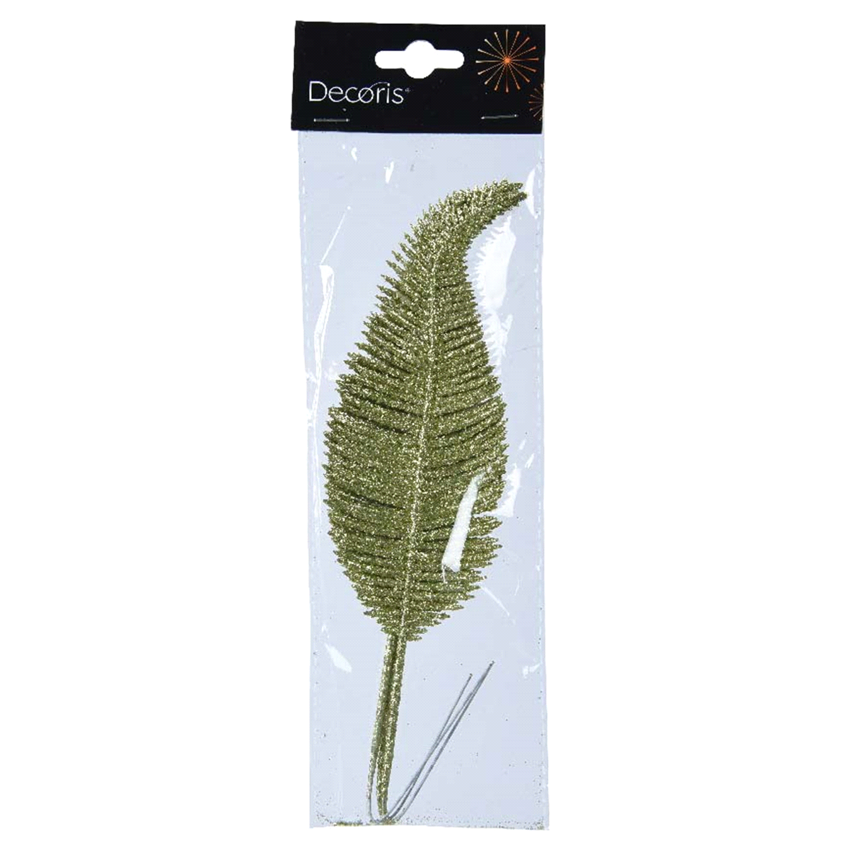 FOGLIE PISTACCHIO GLITTERATE CON CLIP 7x30 x3pz 