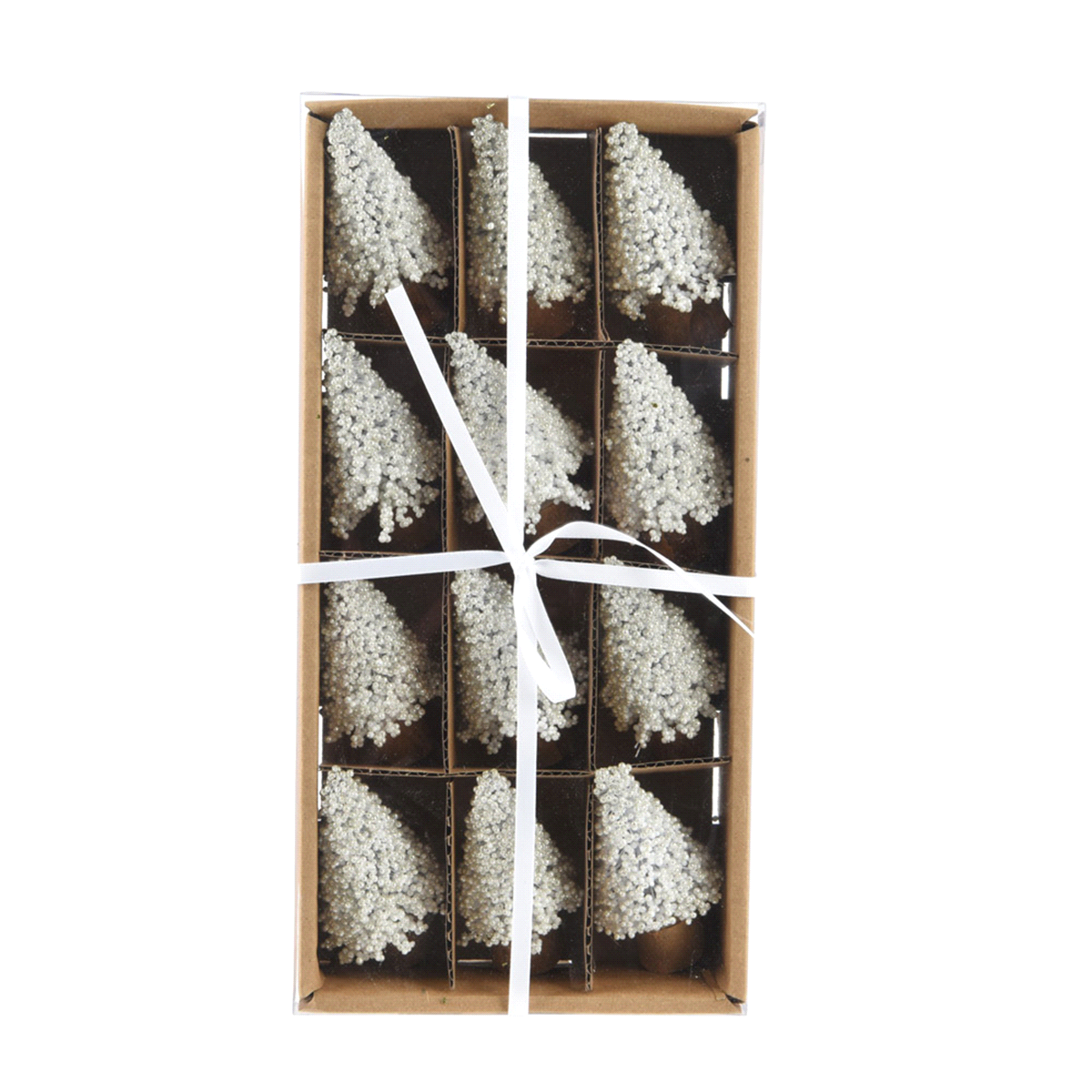 SET12 ALBERINI BIANCHI CON PERLE@5h8cm 