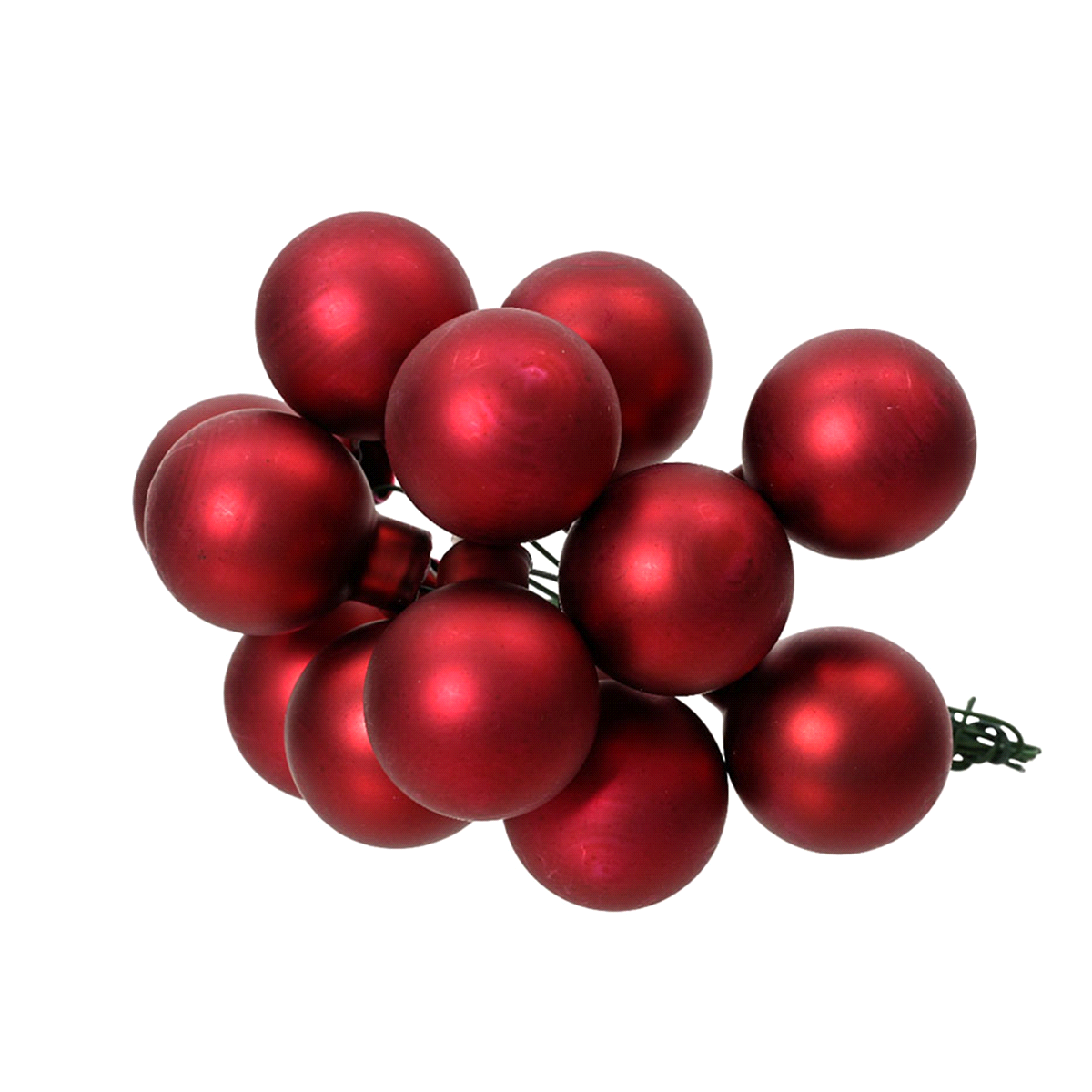 PALLINE ROSSO SCURO OPACO VETRO @2 x144pz 