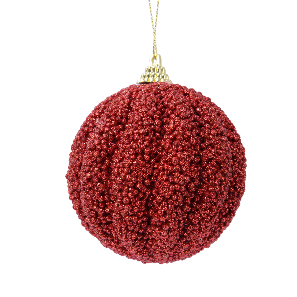 PALLA ROSSO NATALE SCINTILLANTE @8 
