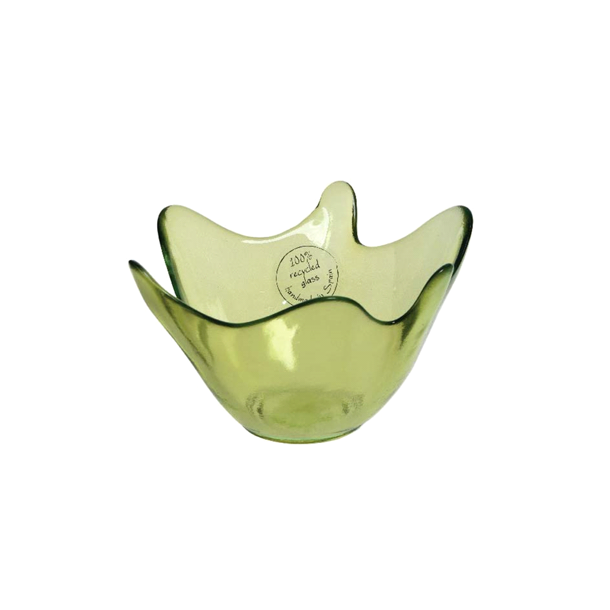 CIOTOLA GIALLO LIME VETRO RIC.@16x10 