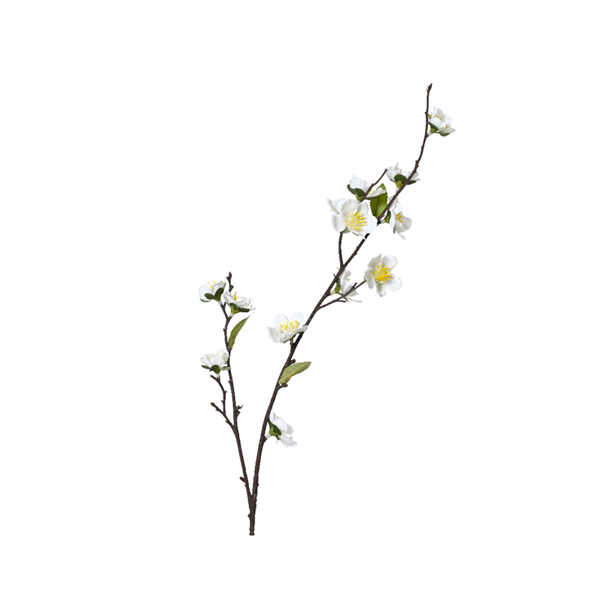 Fiore decorativo ramo ciliegio in polyester. Misure: 13cm x h. 70 cm. 