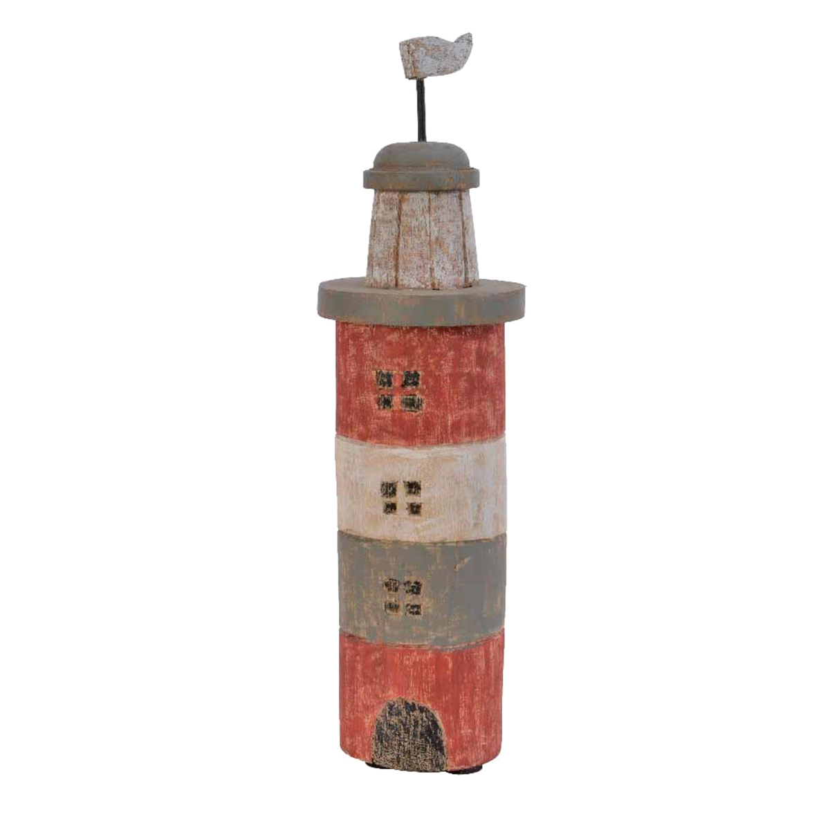 FARO ROSSO/BIANCO LEGNO 12x12x45 