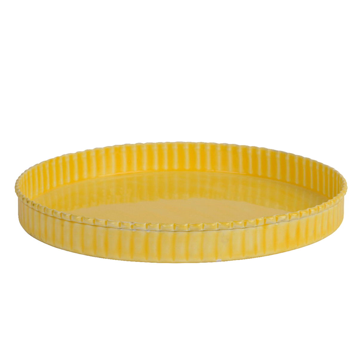 PIATTO GIALLO METALLO @40 h.2 