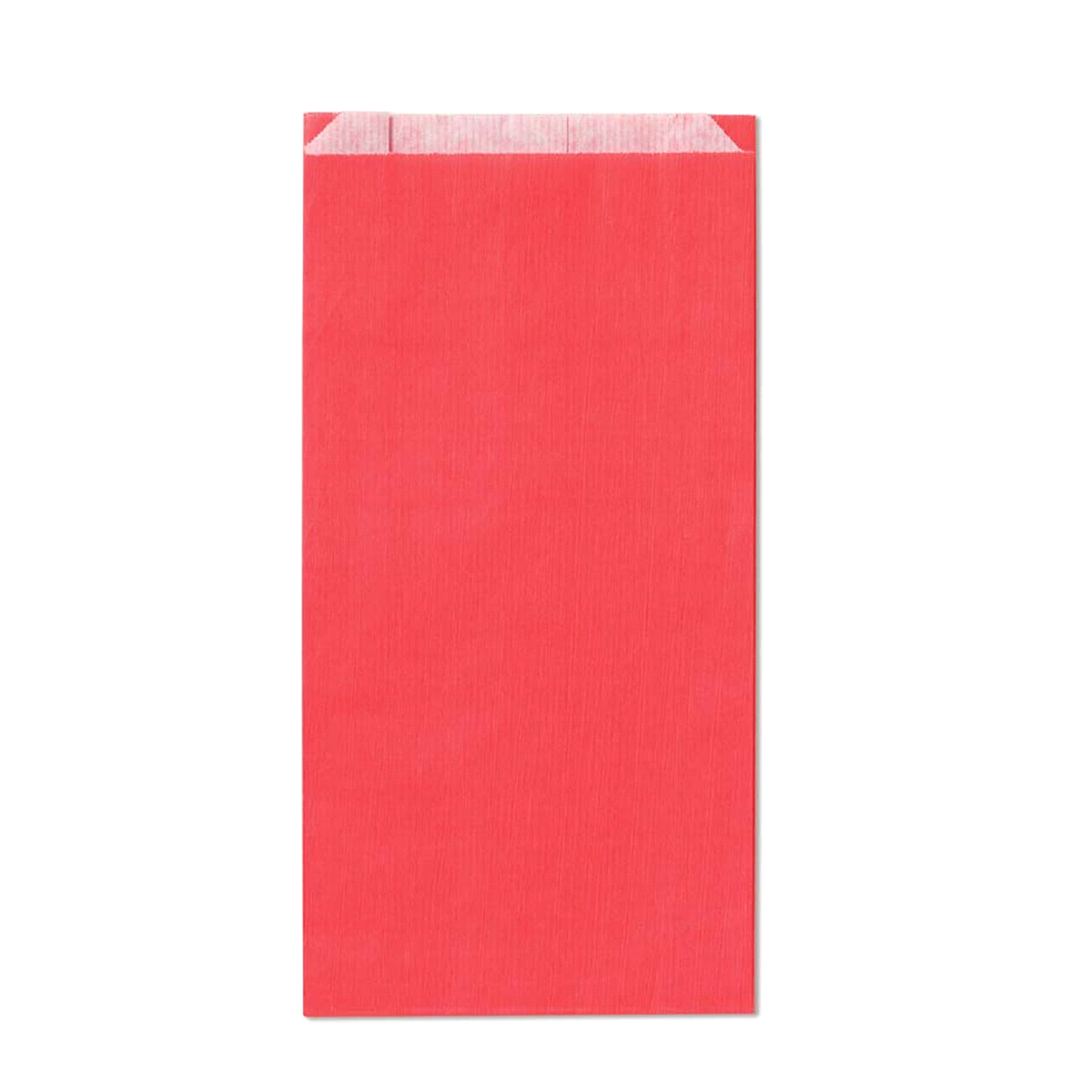 Sacchetti carta stampati con colori ad acqua, idonei al contatto con gli alimenti secchi o grassi nel lato non stampato. 