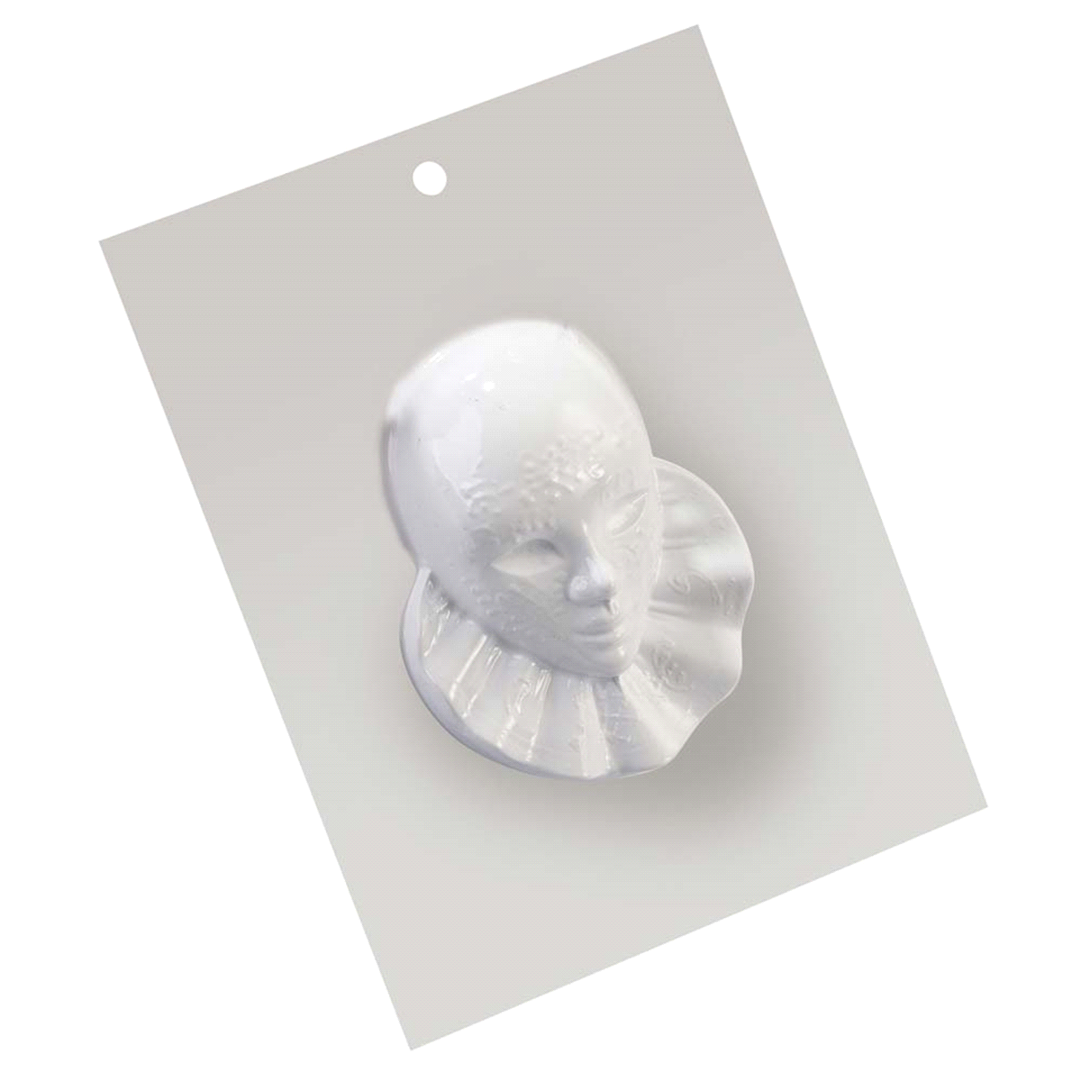 Stampo maschera carnevale per cioccolato misura: 105 x 135 x 40 mm 