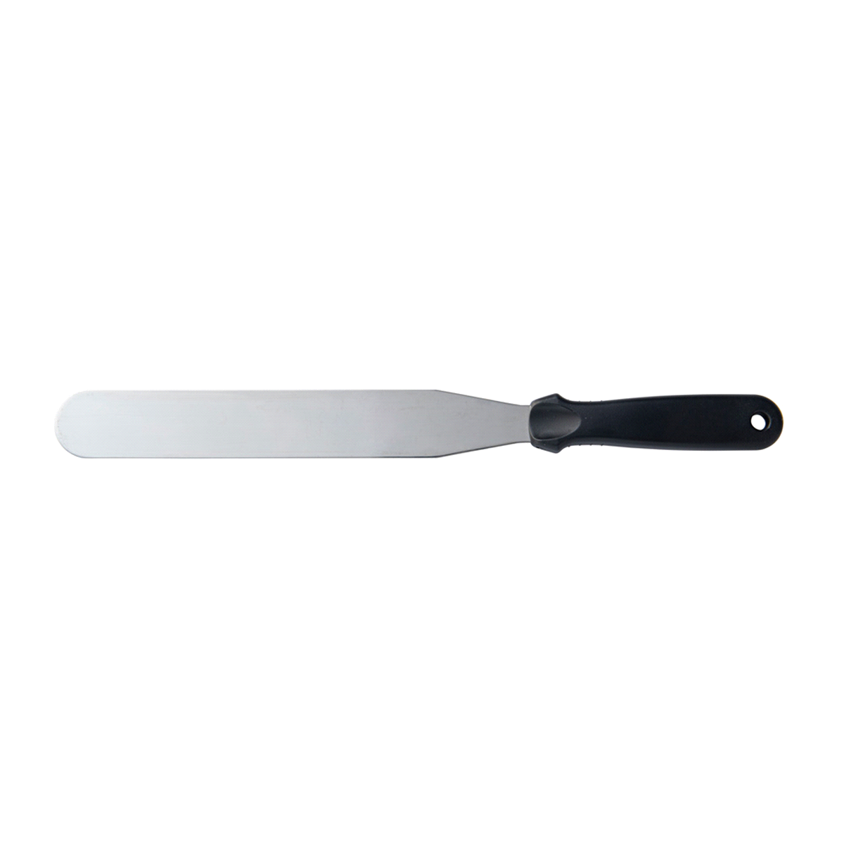 Spatola professionale con lama liscia in acciaio inox. La lama è rigida per distribuire uniformemente anche le ganache più dure, ma allo stesso tempo sufficientemente flessibile per una glassatura ottimale. 