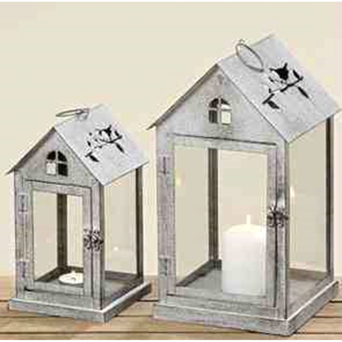 LANTERNA BIANCA BARNEY PICCOLA 12cm 