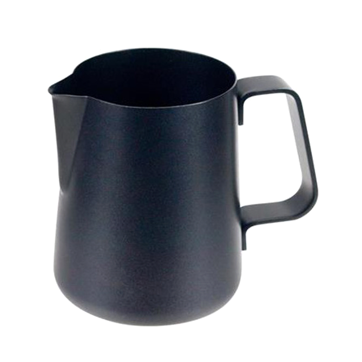 Lattiera per tè o cappuccino 9 Tazze 80 cl nera in acciaio. 