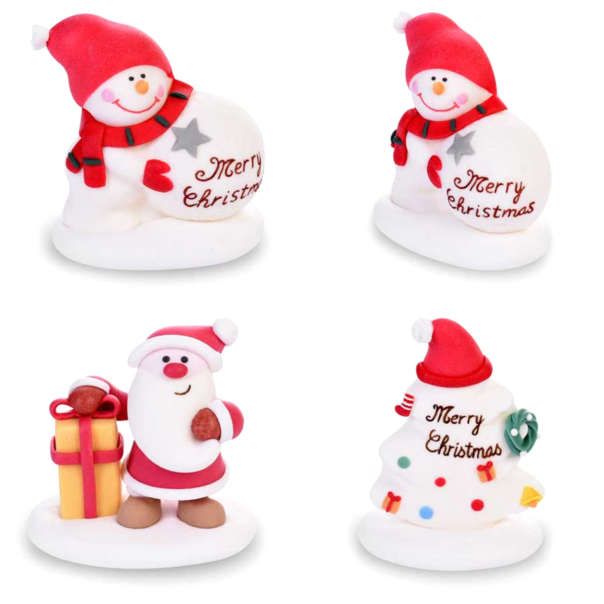 Soggetti Natale assortiti zucchero h.5,5 cm. 