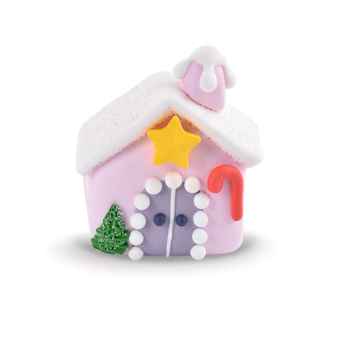 Decorazioni in gelatina e zucchero natalizie. Dimensione H max 4,5cm 