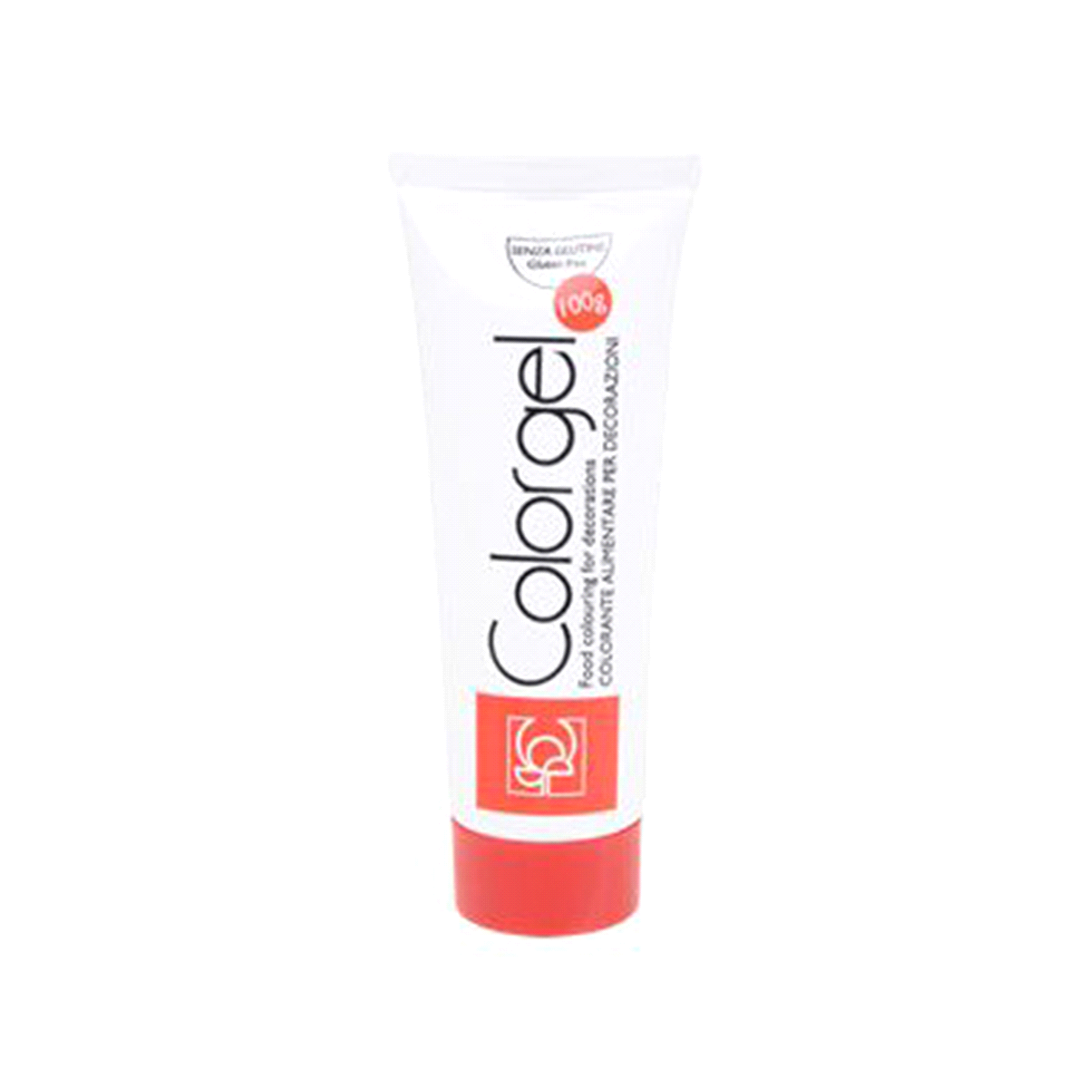 Colorante in gel idrosolubile. Colorazione di tutte le masse ad esclusione di butto, burro di cacao e cioccolato. 100 g ciliegia. 