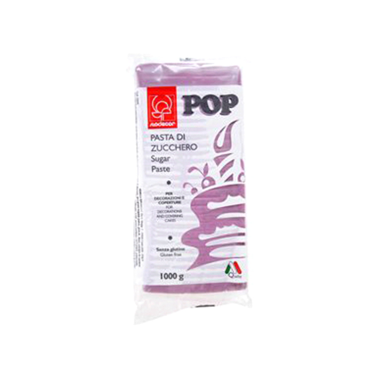 Pasta di zucchero POP 1 kg lilla. 