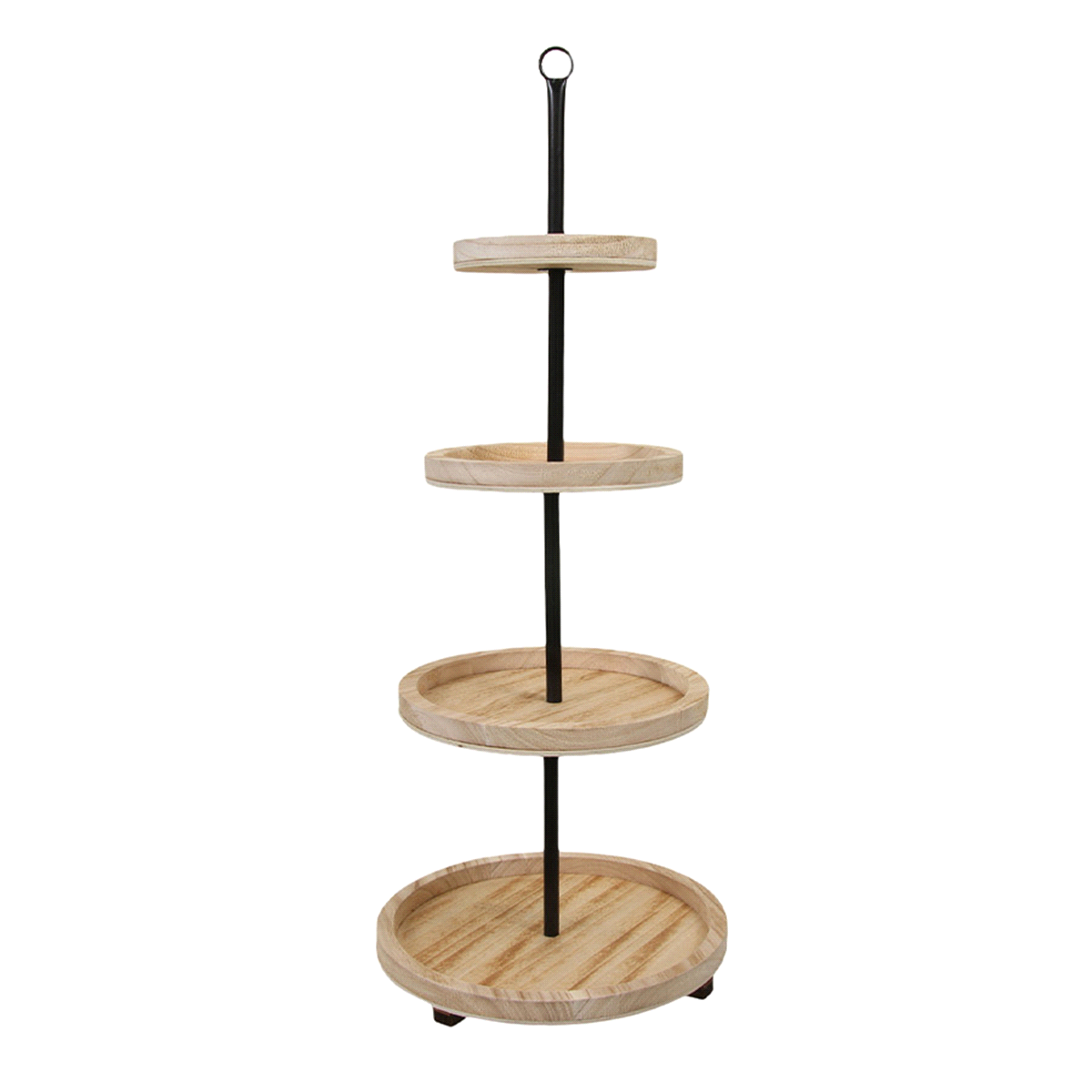 ALZATA 4 PIANI LEGNO NATURALE h.80cm 