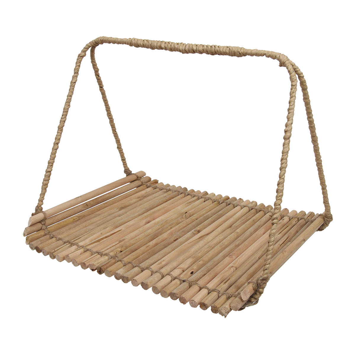 CESTO CON VASSOIO LEGNO NATURALE 27x26 