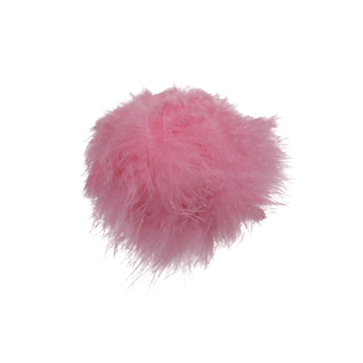 PALLA DI PIUME ROSA DA APPENDERE @8cm x6pz 