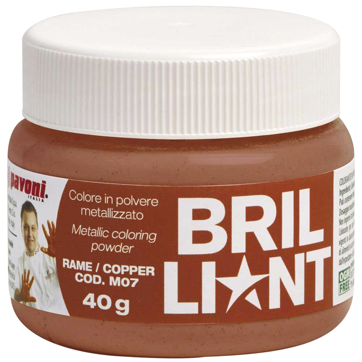 Descrizione articolo in fatturazione: COLORE POLV. METAL RAME 40gr(M07) ... 