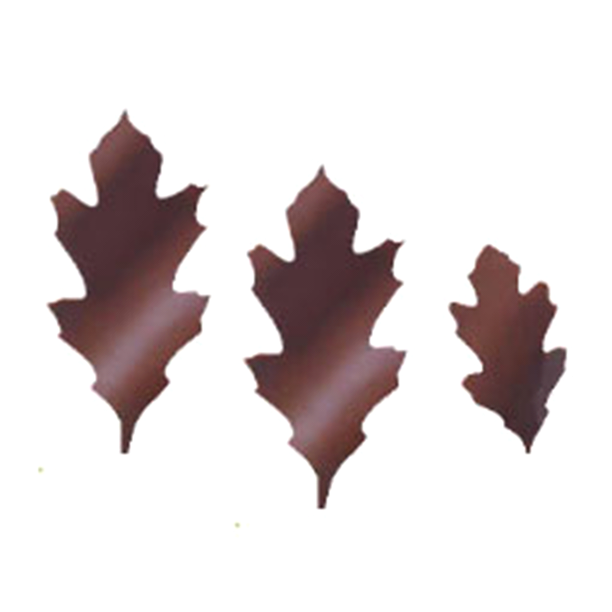 Decorazioni foglie autunnali in cioccolato 