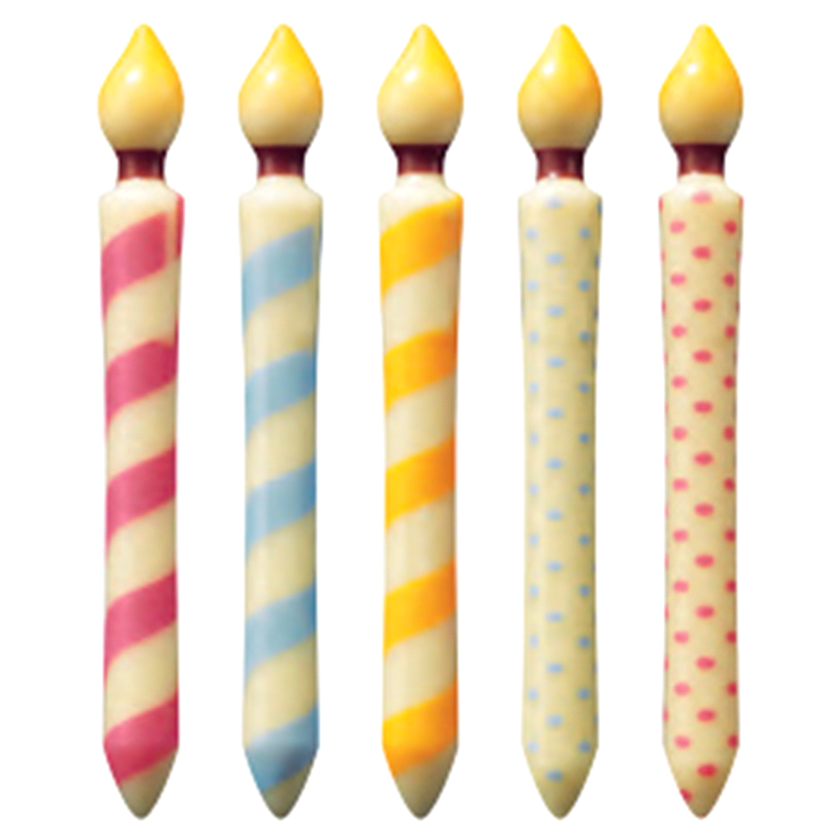 152 Candele. 6 disegni. 0,8 x 6,6 cm. 