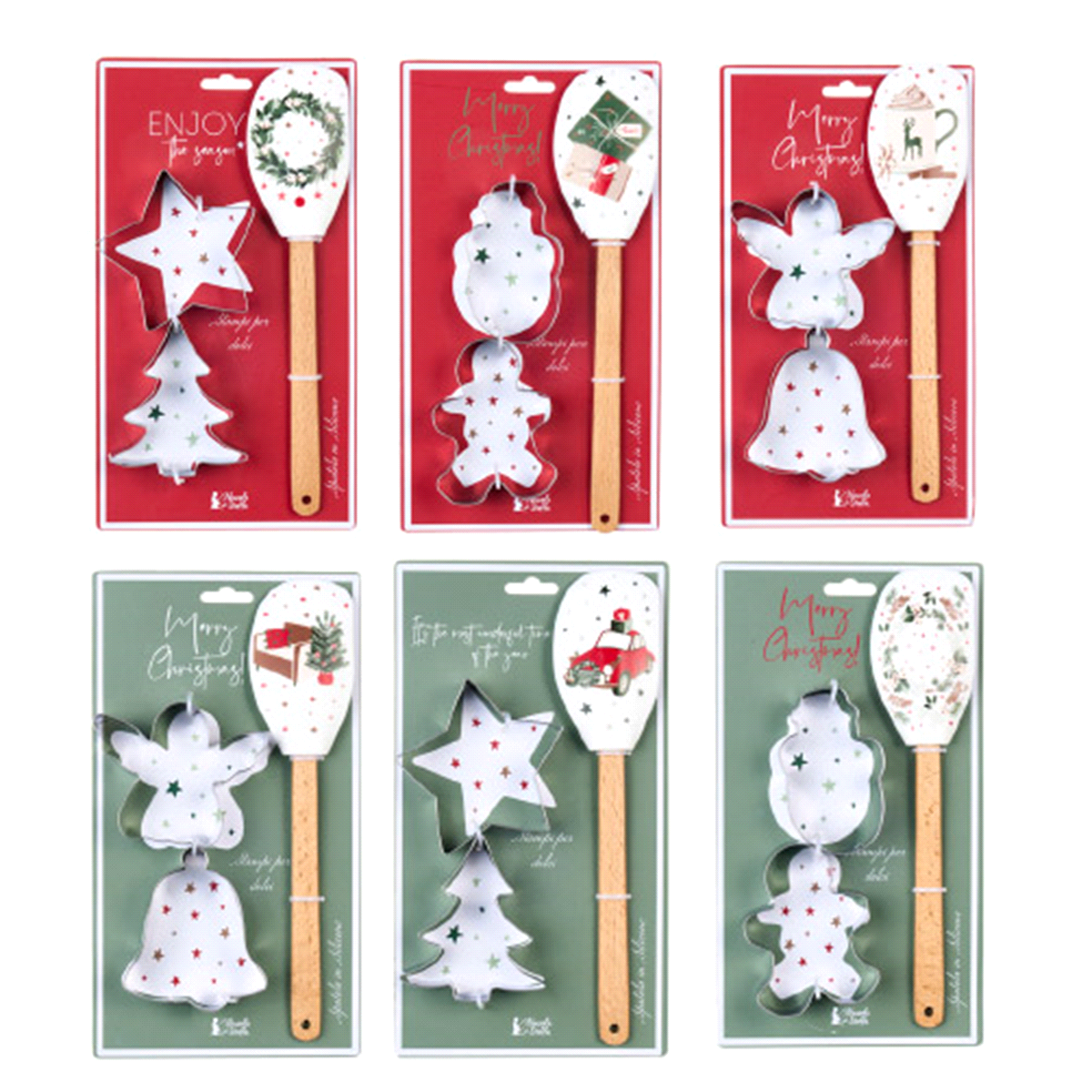 SET 3 SPATOLA/STAMPINI 9-30cm 