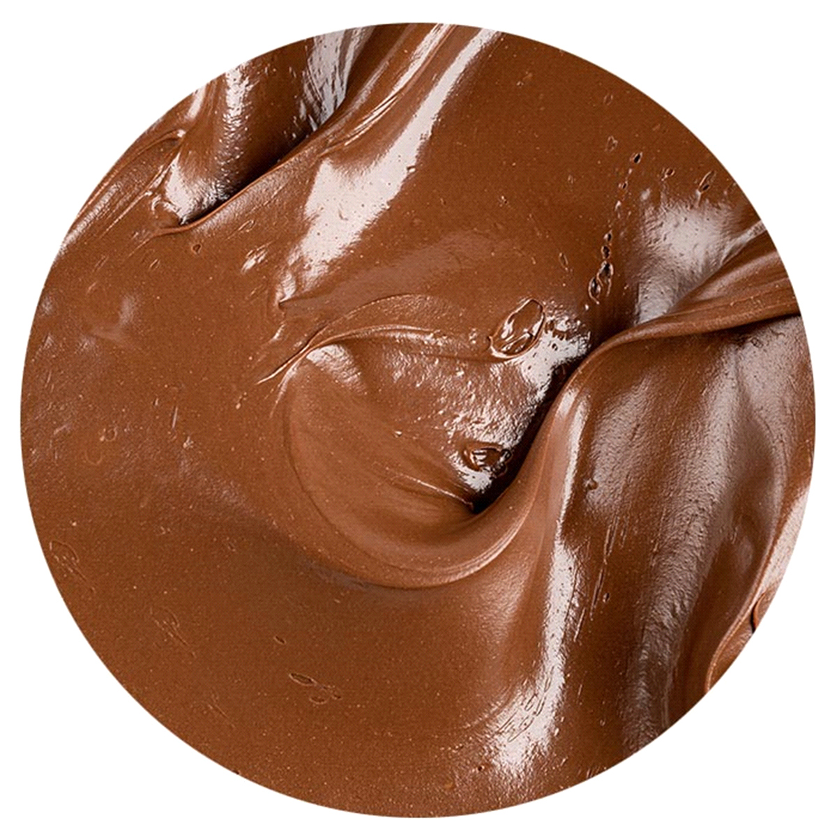 Crema farcitura alla gianduia (10% di nocciola) post forno. Idonea anche alla cottura. 