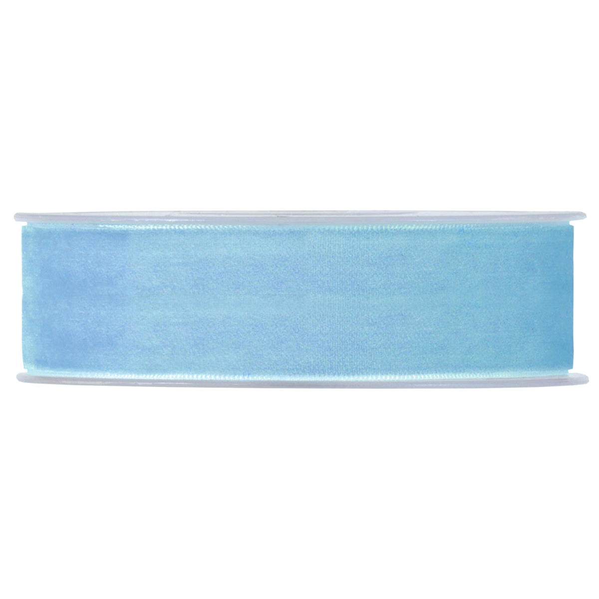 VELVET RIBBON LIGHT BLUE 25mmx9mt 