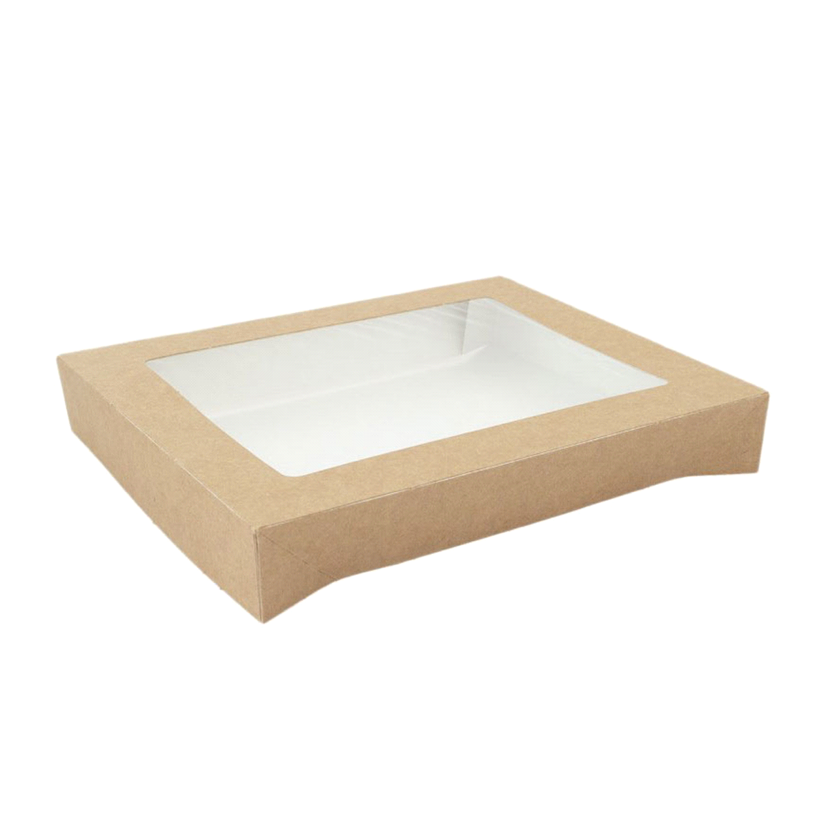 Coperchio in cartoncino con finestra per vaschetta ECO BAKE 213. Dimensioni totali mm. 181x231
Dimensioni finestra trasparente mm.127x177 