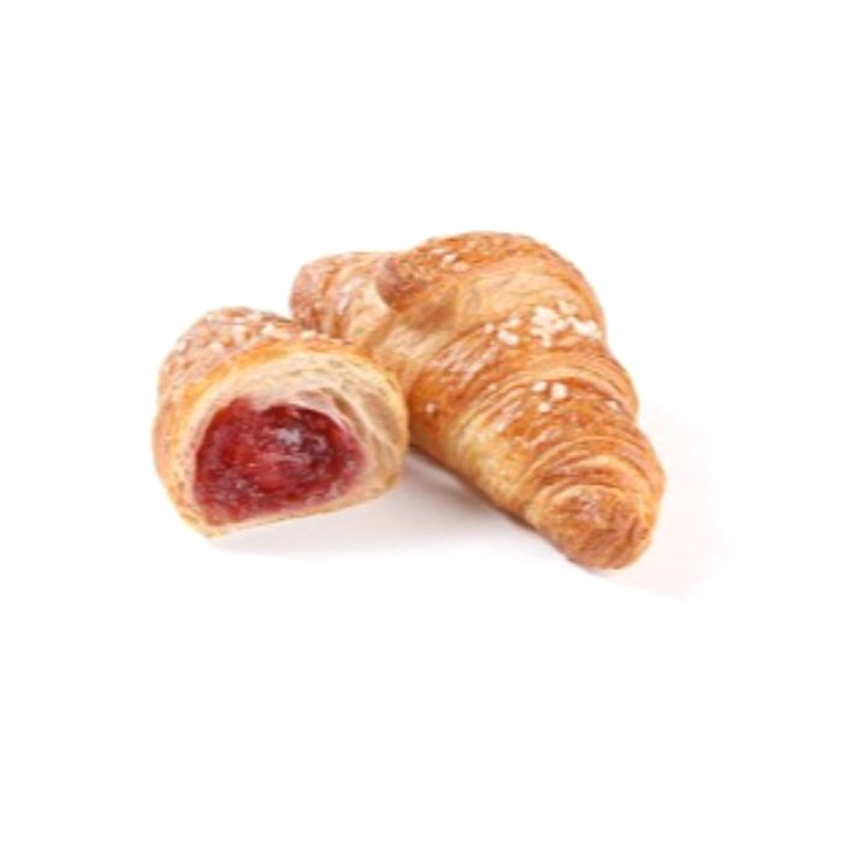 Mini delizia di sfoglia al lampone per una pausa di incredibile dolcezza. Sfoglia burro 16,5% sul prodotto finito. Ricca farcitura (14,5%) con ben 59% di polpa di lamponi. Topping zucchero. 
Peso: 40 gr.
Tempi di cottura: 15-17 min - 170°C
 