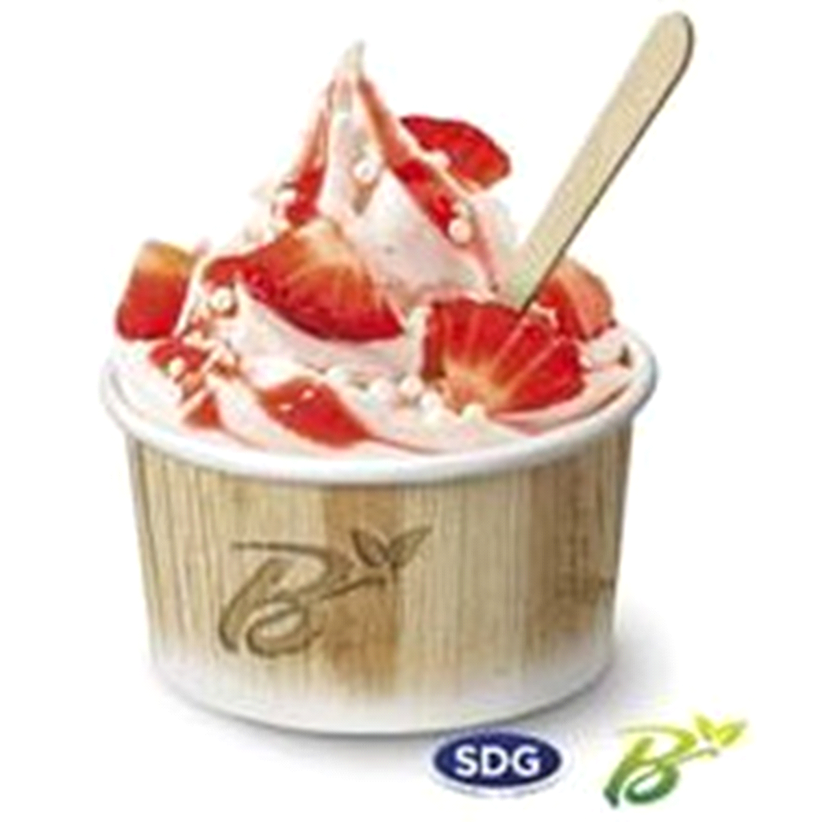 Coppetta compostabile per gelato, contenuto 135ml. 