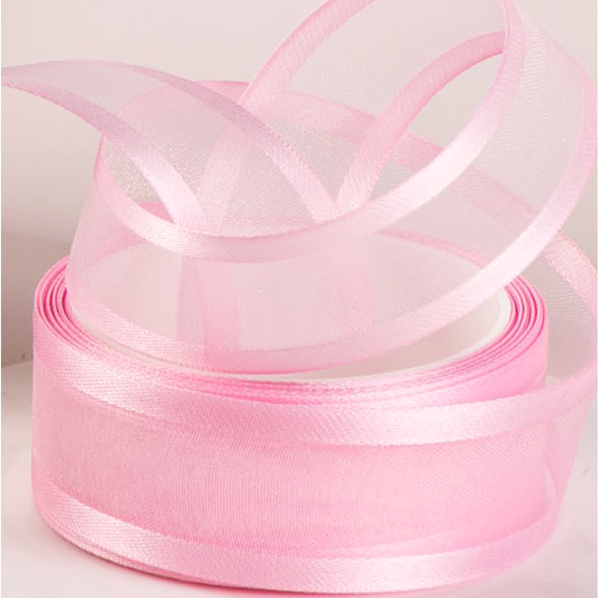 ORGANZA ROSA BABY mm25x25mt 