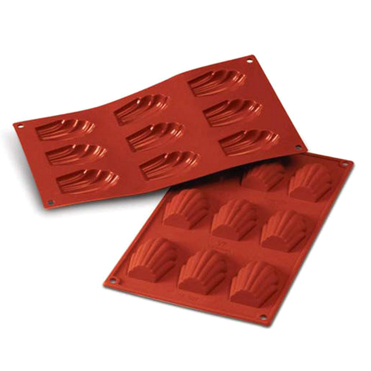 Stampo 68mm x 45mm x h17mm - Cavity: 9 /Vol. Cavity: 30ml. Utilizzabile in forno / microonde - Utilizzabile in congelatore / abbattitore - Lavabili in lavastoviglie 