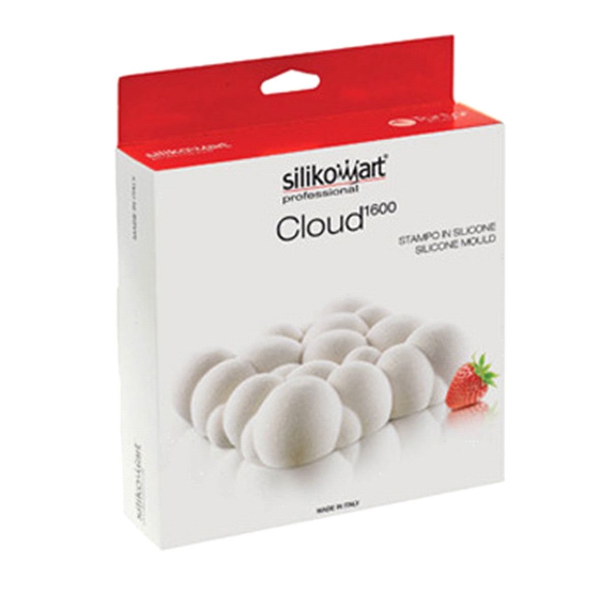 Stampo adatto ad un uso tanto in abbattitore quanto in forno.
Dimensioni: 200x200 h 55 mm.
Volume: 1650 ml. 