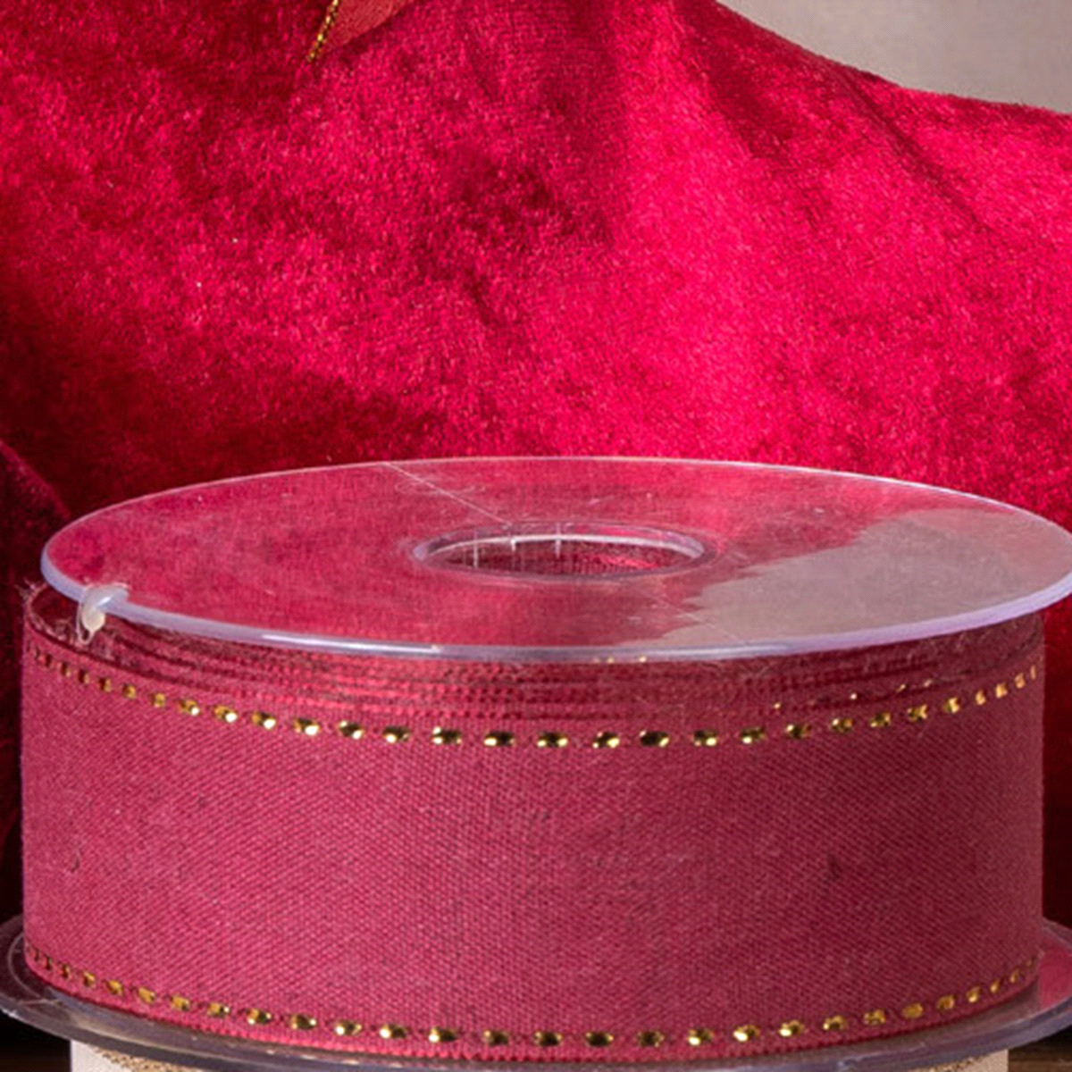COUTURE LINO LAME CILIEGIA/ORO 40mmx20mt 