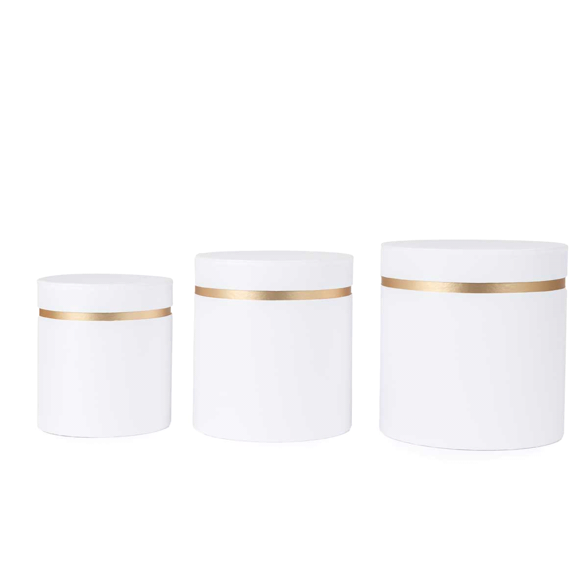 SC.MACARONS BIANCO/ORO@14/16/19 x3pz 