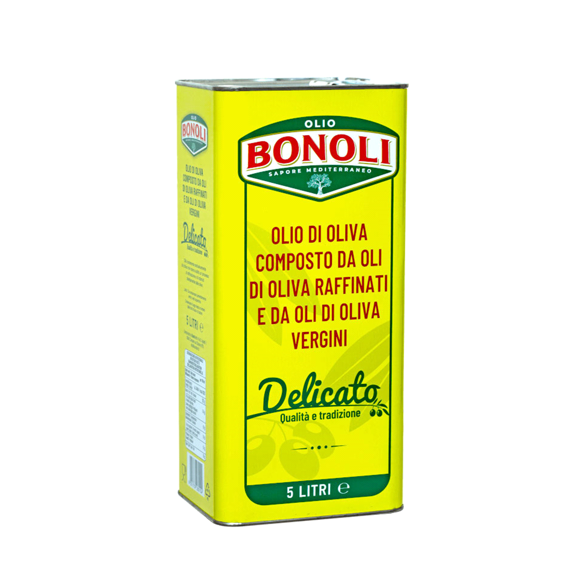 Composto da oli di oliva raffinati e da oli di oliva vergini. Olio contenente esclusivamente oli di oliva che hanno subito un processo di raffinazione e oli ottenuti direttamente dalle olive.
“Adatto per tutti gli usi in cucina, resistente ad alte temperature ideale per le fritture.” 