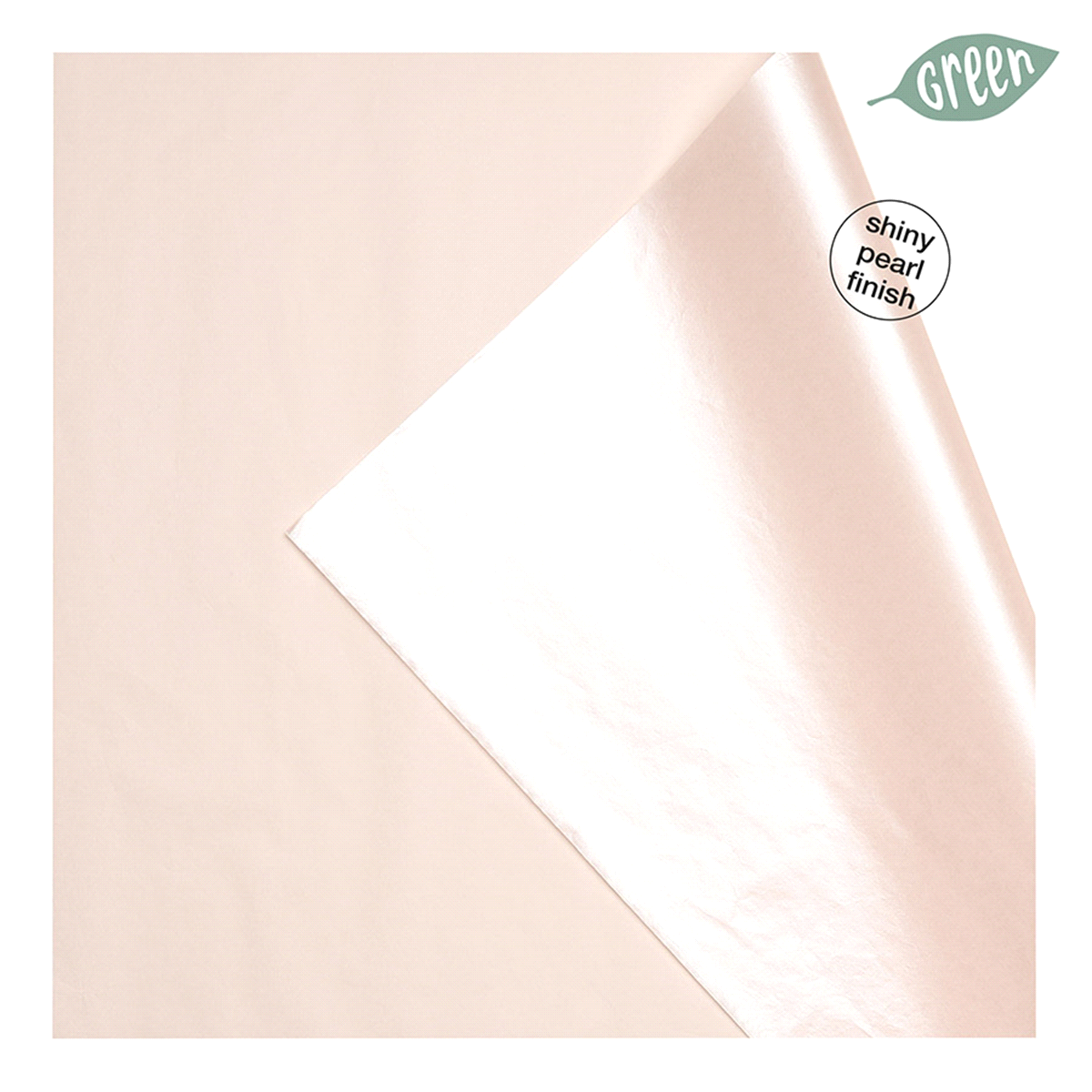 PEARL FOGLI ROSA 70x50cm 