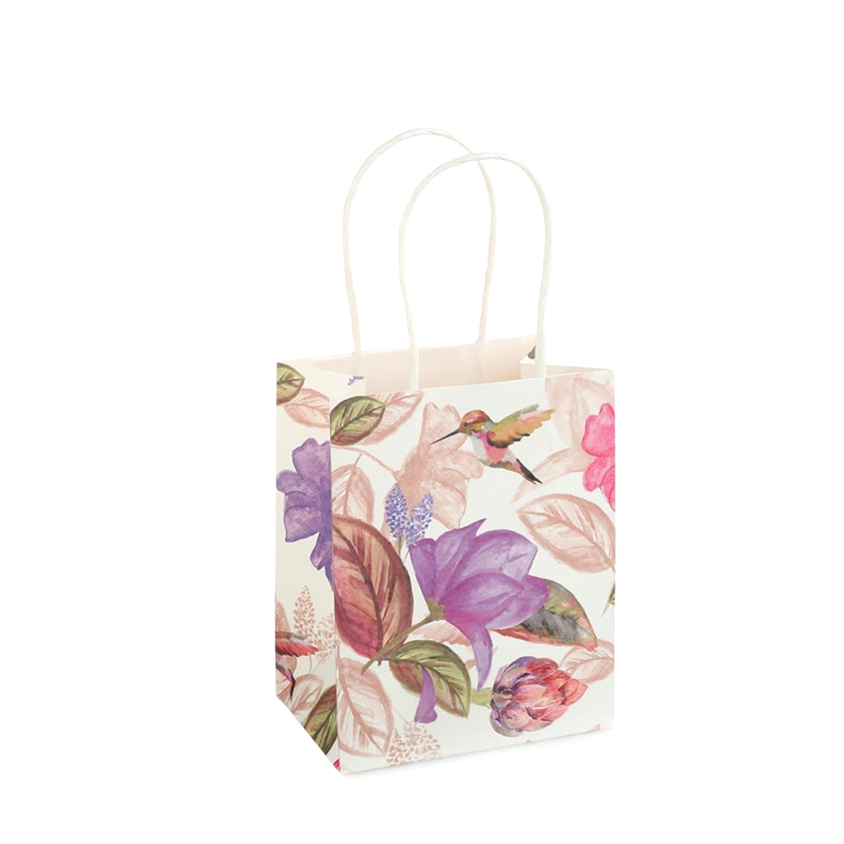 Borsina decoro botanica in carta 15x12cm. 