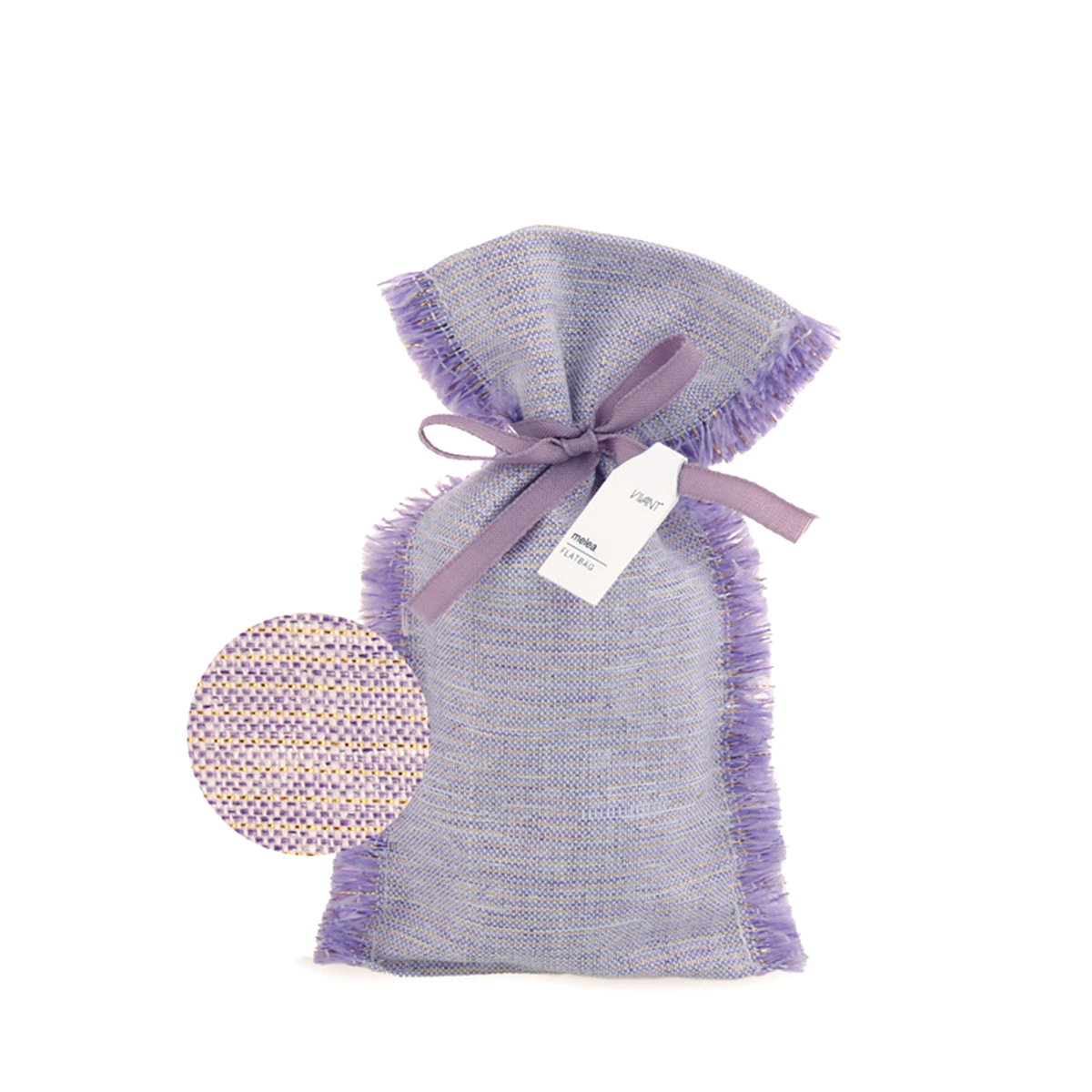 MELEA BORSA PIATTA LILLA 17x10cm 