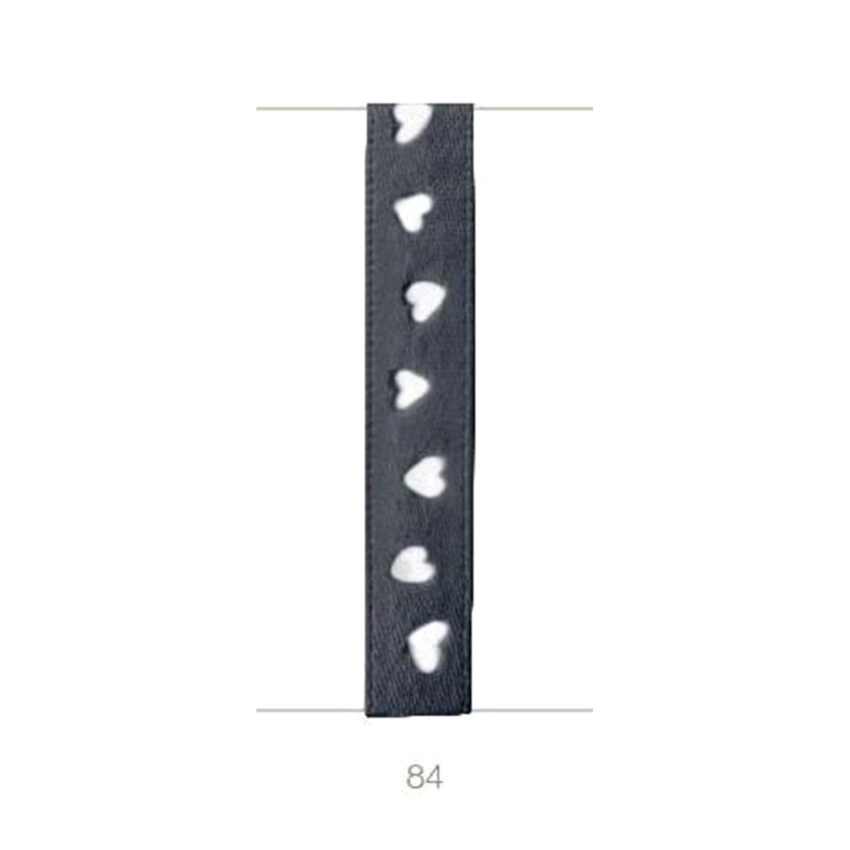 SWEETIE NERO C/CUORICINI mm10x25mt 